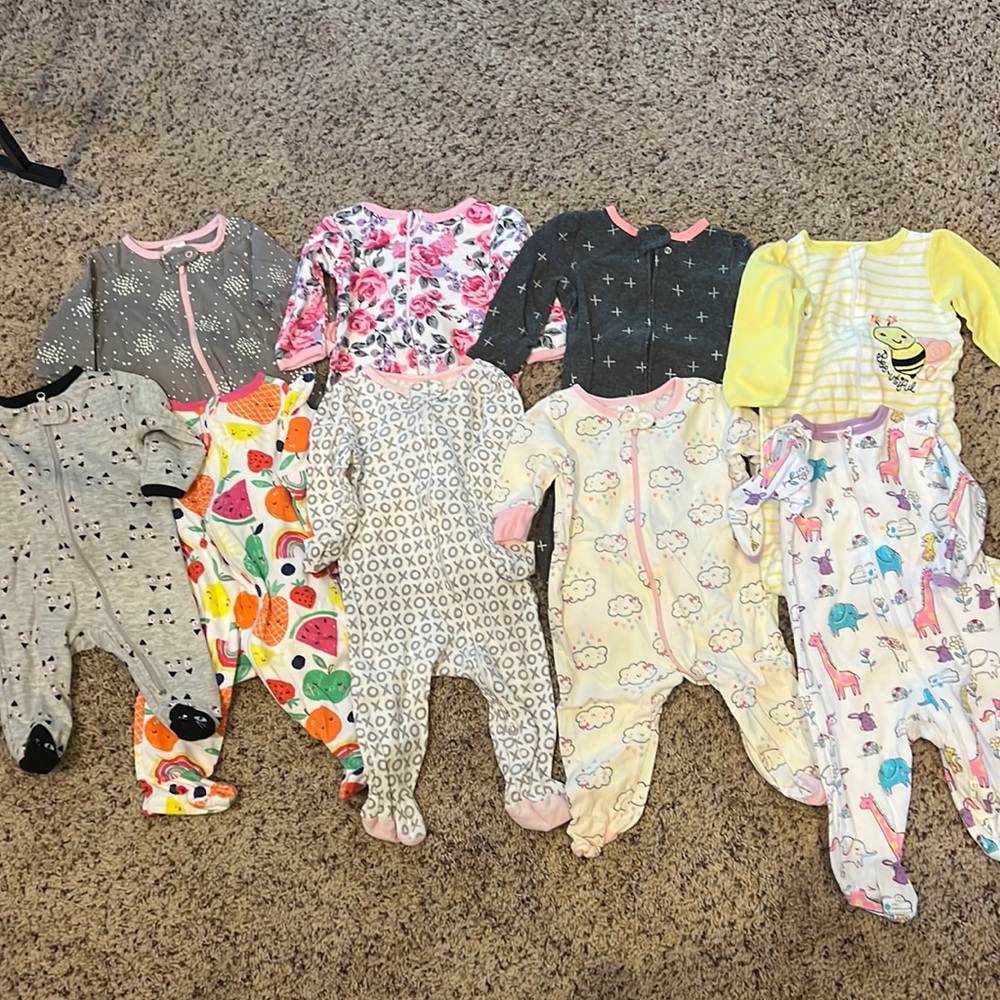 Baby pajama bundle 3-6months